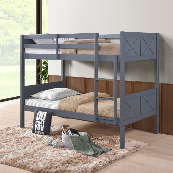 Gray Bunk Bed Twin/Twin