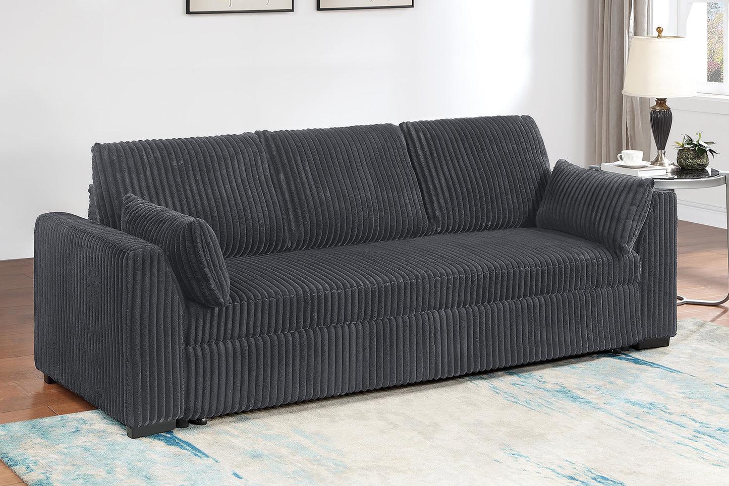 Corduroy Covertible Sofa