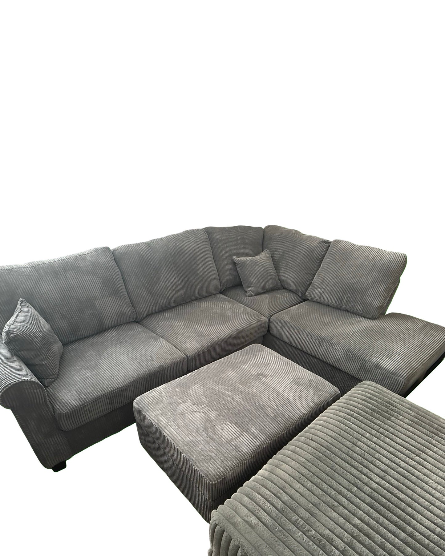Sectional with storage ottoman