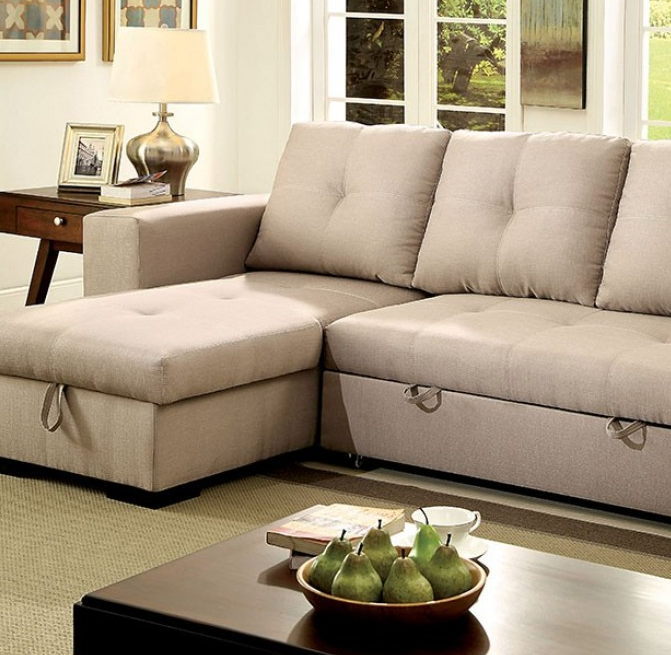 Ivory Fabric Sectional