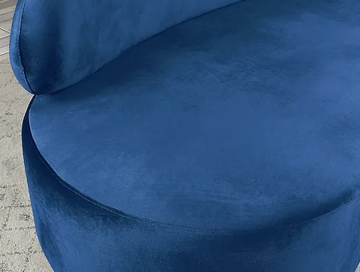 Modern Velvet Modular Sofa with Ottoman