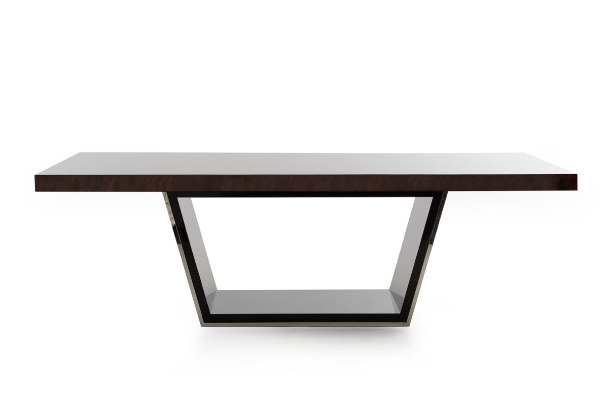 Modrest Christa Modern Ebony High Gloss Dining Table