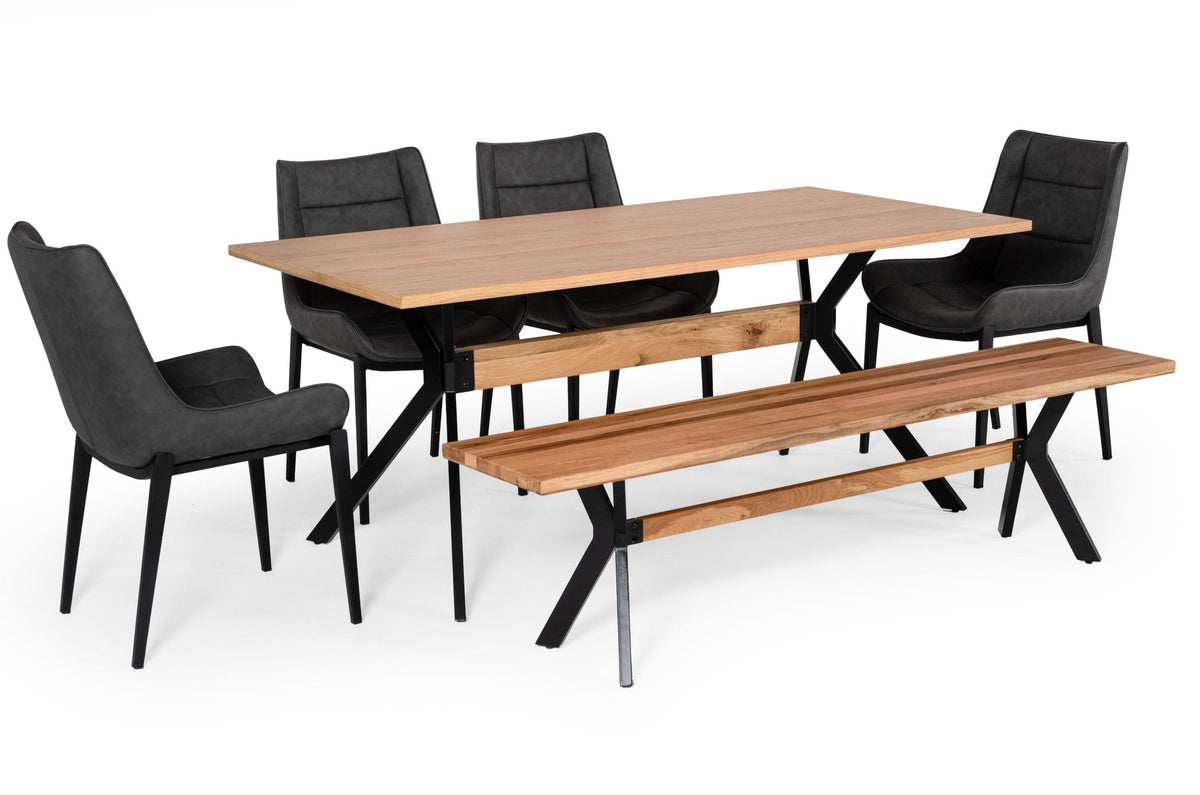 Modrest Nevada - Modern Drift Oak Bench