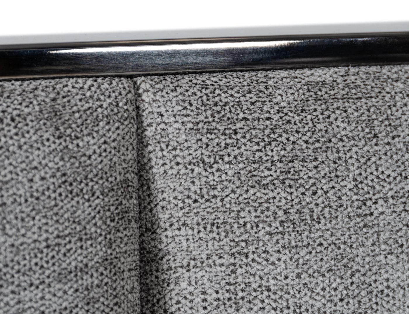 Modrest Buckley - Modern Grey & Black Stainless Steel Bed w/ Nightstands