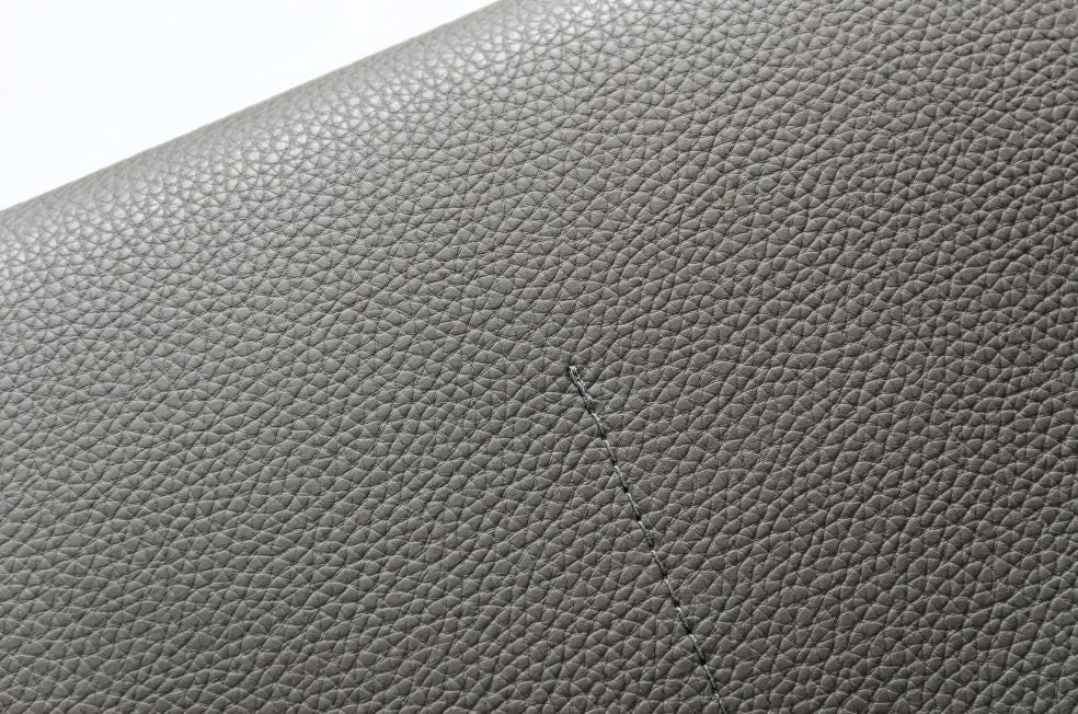 Divani Casa Brustle - Modern Dark Grey Eco-Leather 89" Sofa