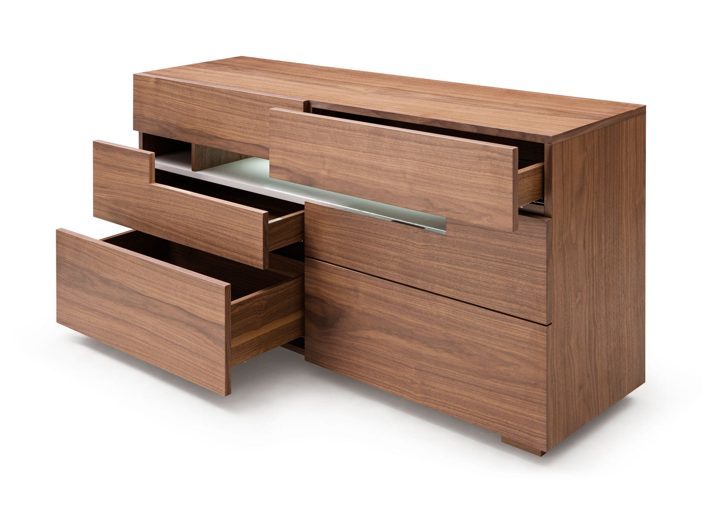 Modrest Ceres - Contemporary LED Walnut Dresser