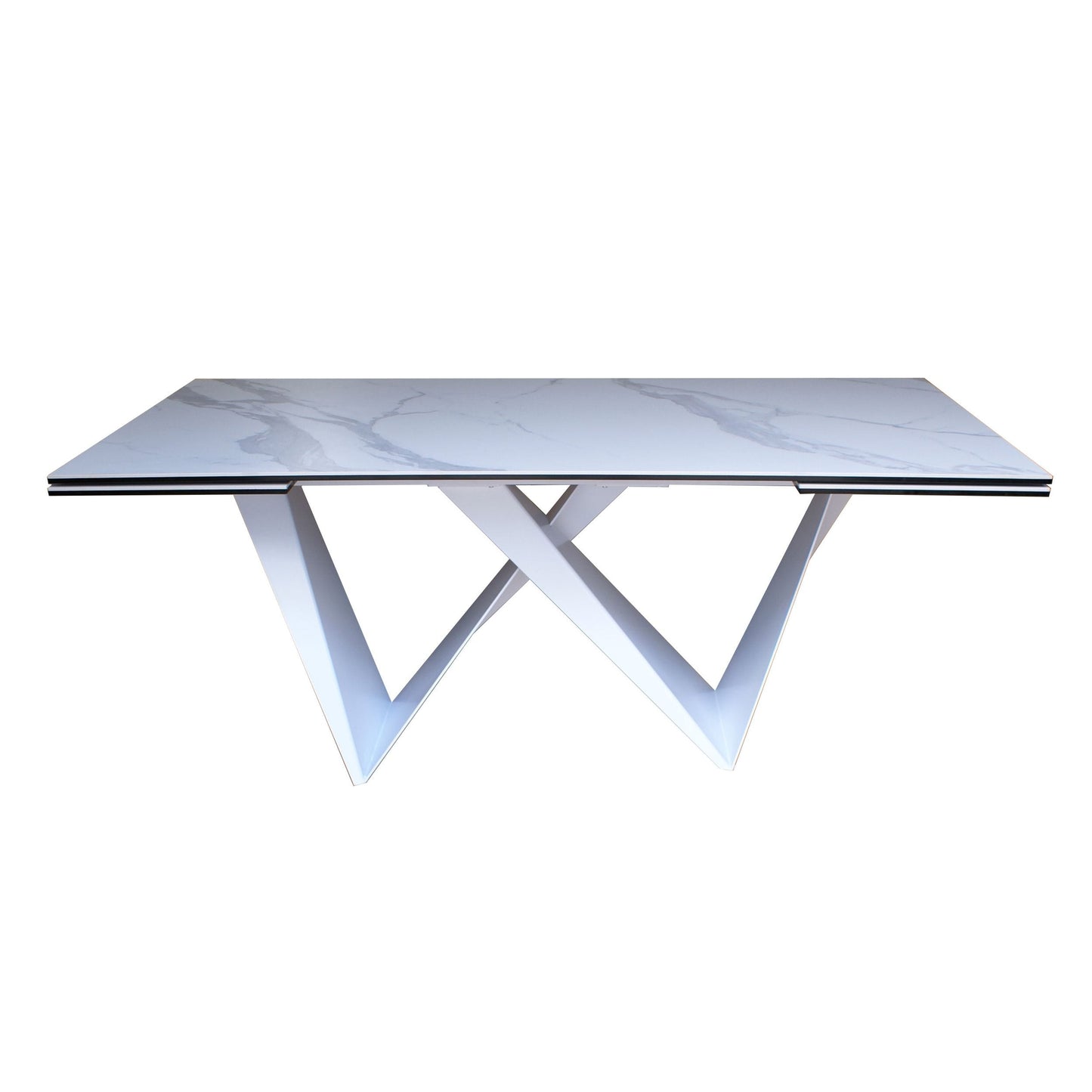 Modrest Fritz - Modern White Ceramic Dining Table