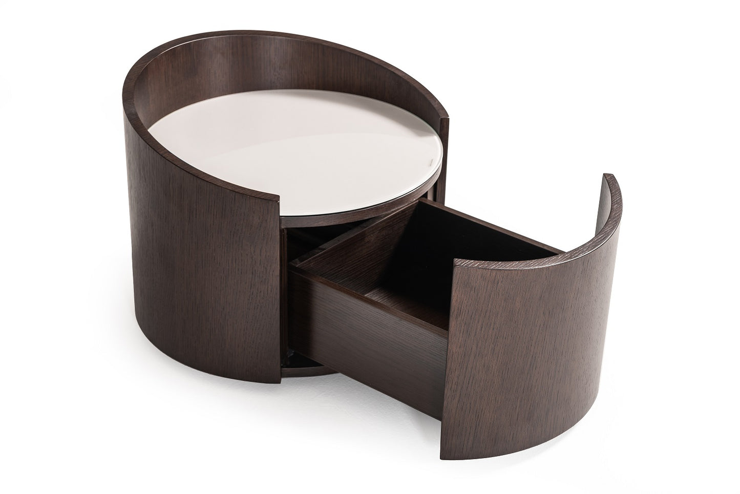 Modrest Gamma - Modern Brown Oak Nightstand