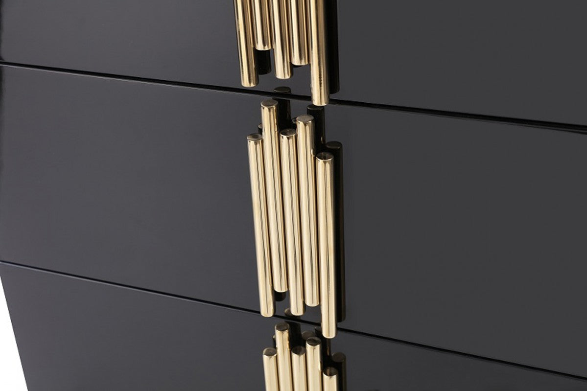 Modrest Token Modern Black & Gold Dresser