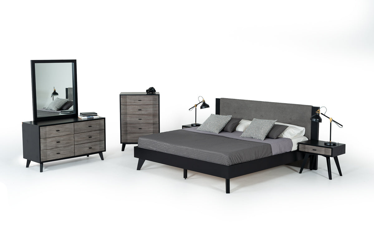 Nova Domus Panther Contemporary Grey & Black Chest