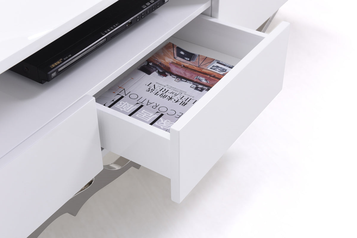 Modrest Legend Modern White TV Stand