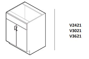 Vanity with doors only