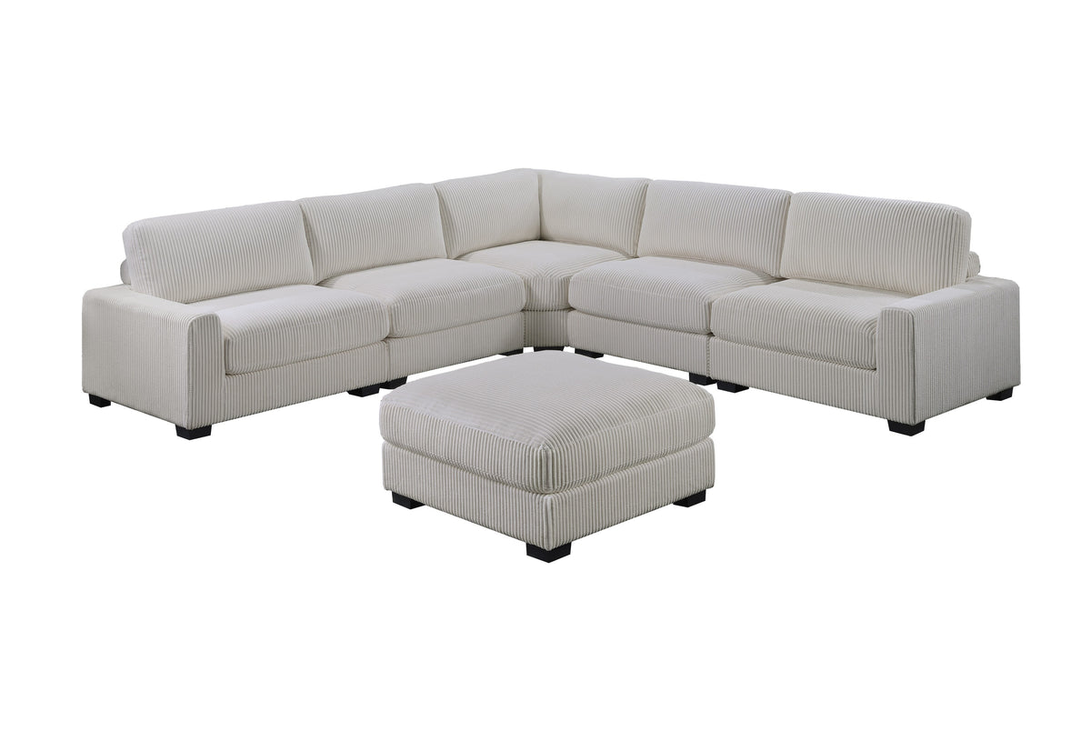 Modular Sectional with Ottoman