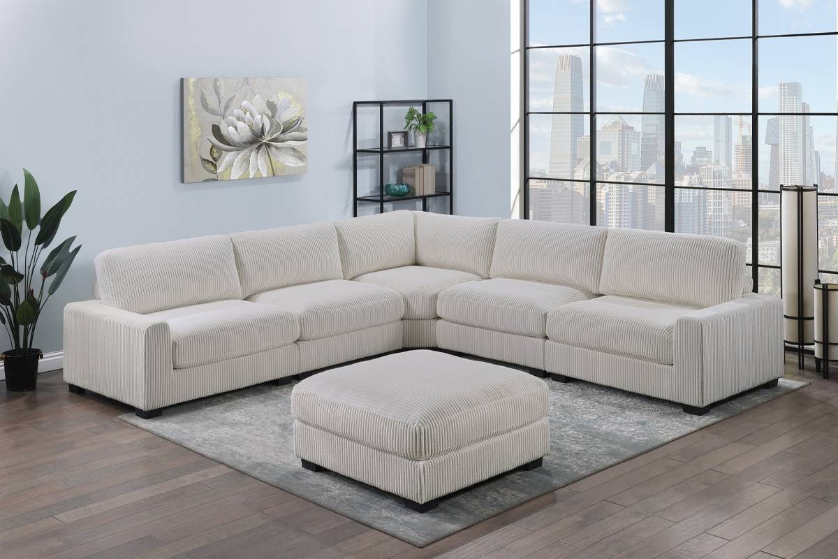Modular Sectional with Ottoman