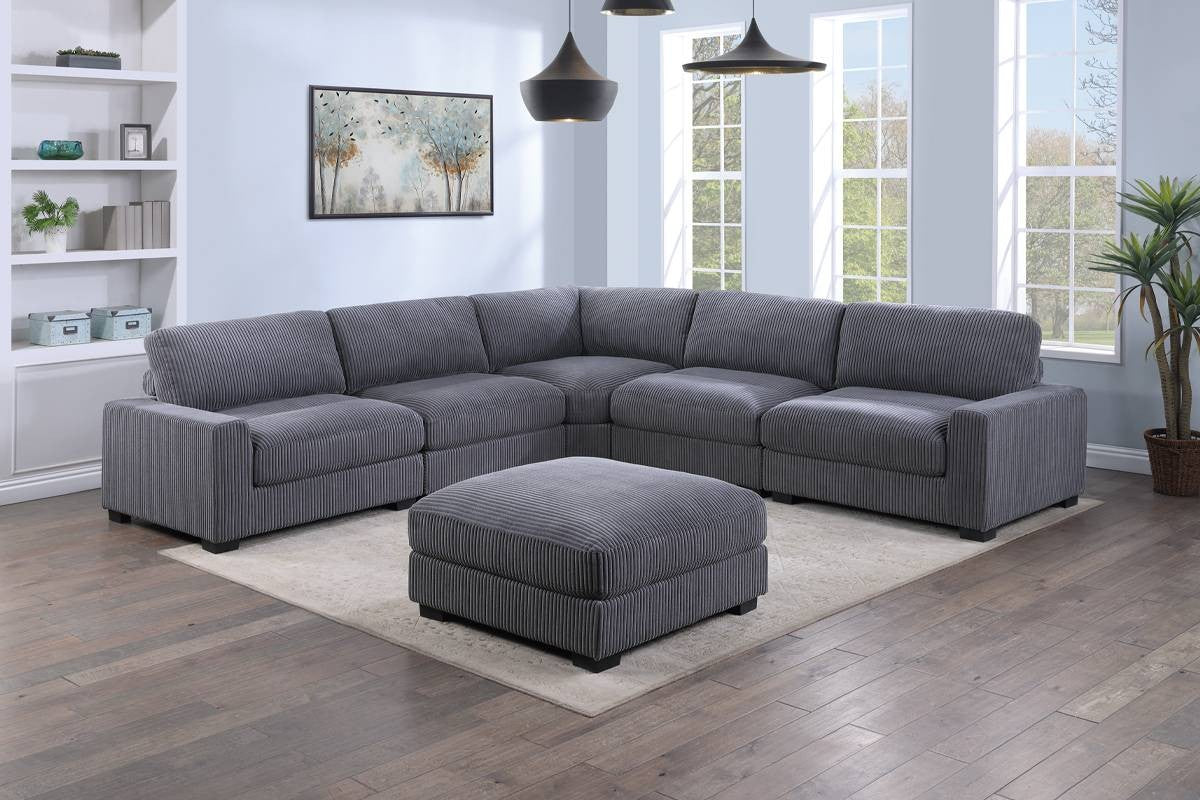 Modular Sectional with Ottoman