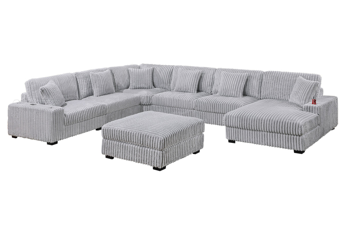 Jumbo Corduroy Modular Sectional