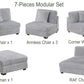 Jumbo Corduroy Modular Sectional
