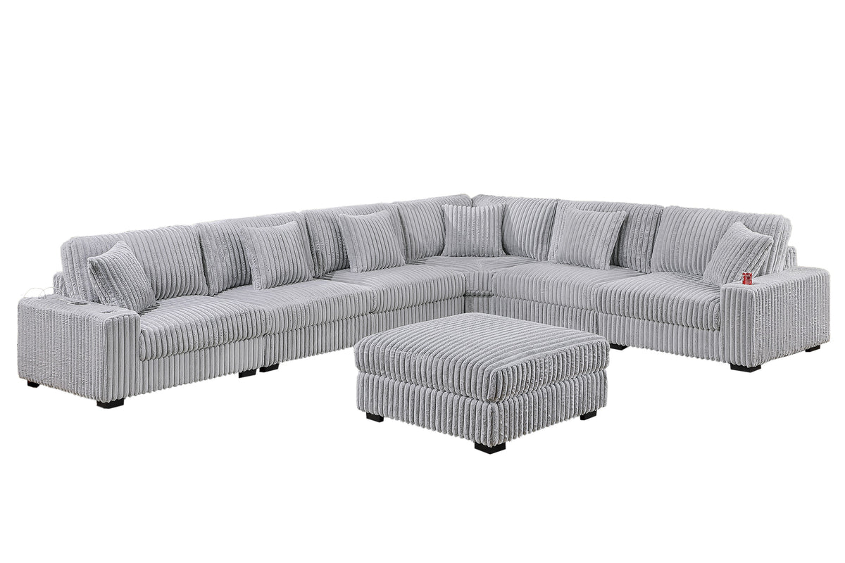 Jumbo Corduroy Customize Sectional