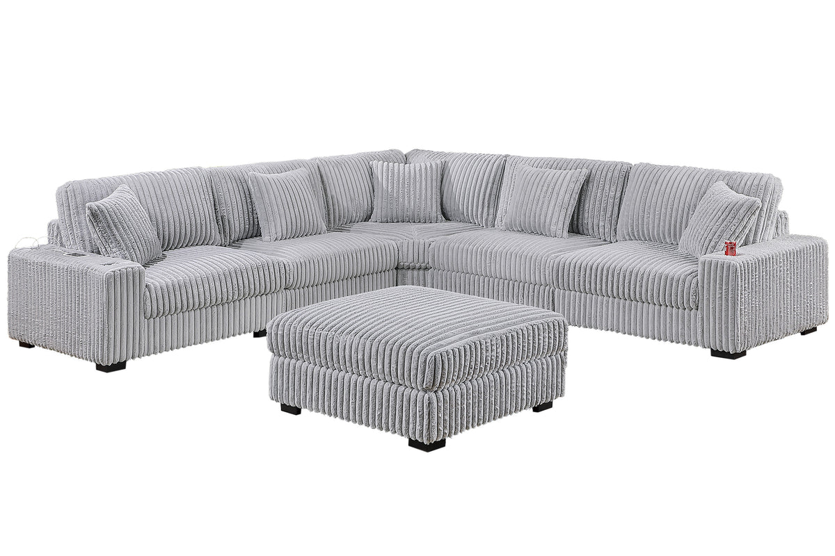 Jumbo Corduroy Customize Sectional