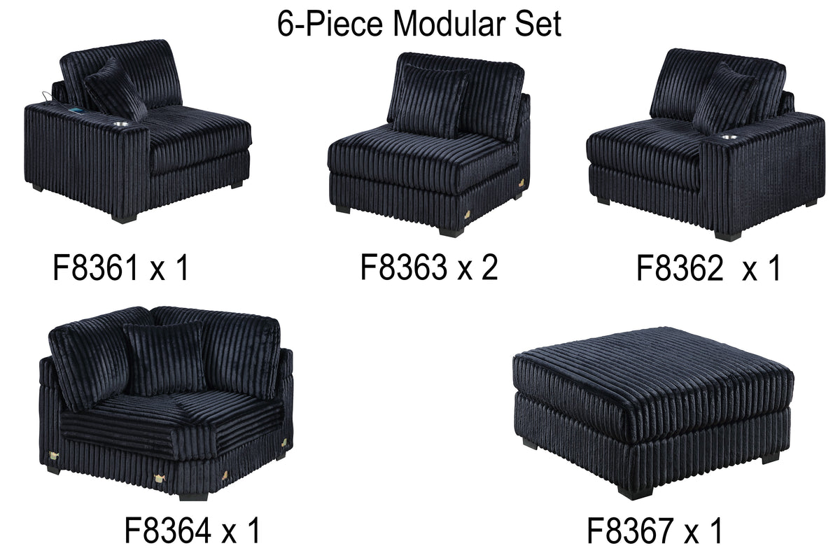 Jumbo Corduroy Customize Sectional