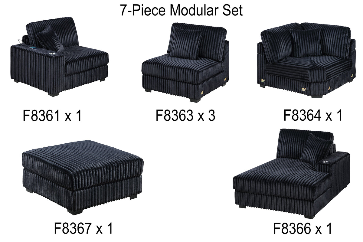 Jumbo Corduroy Modular Sectional