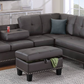 Sectional with storage ottoman