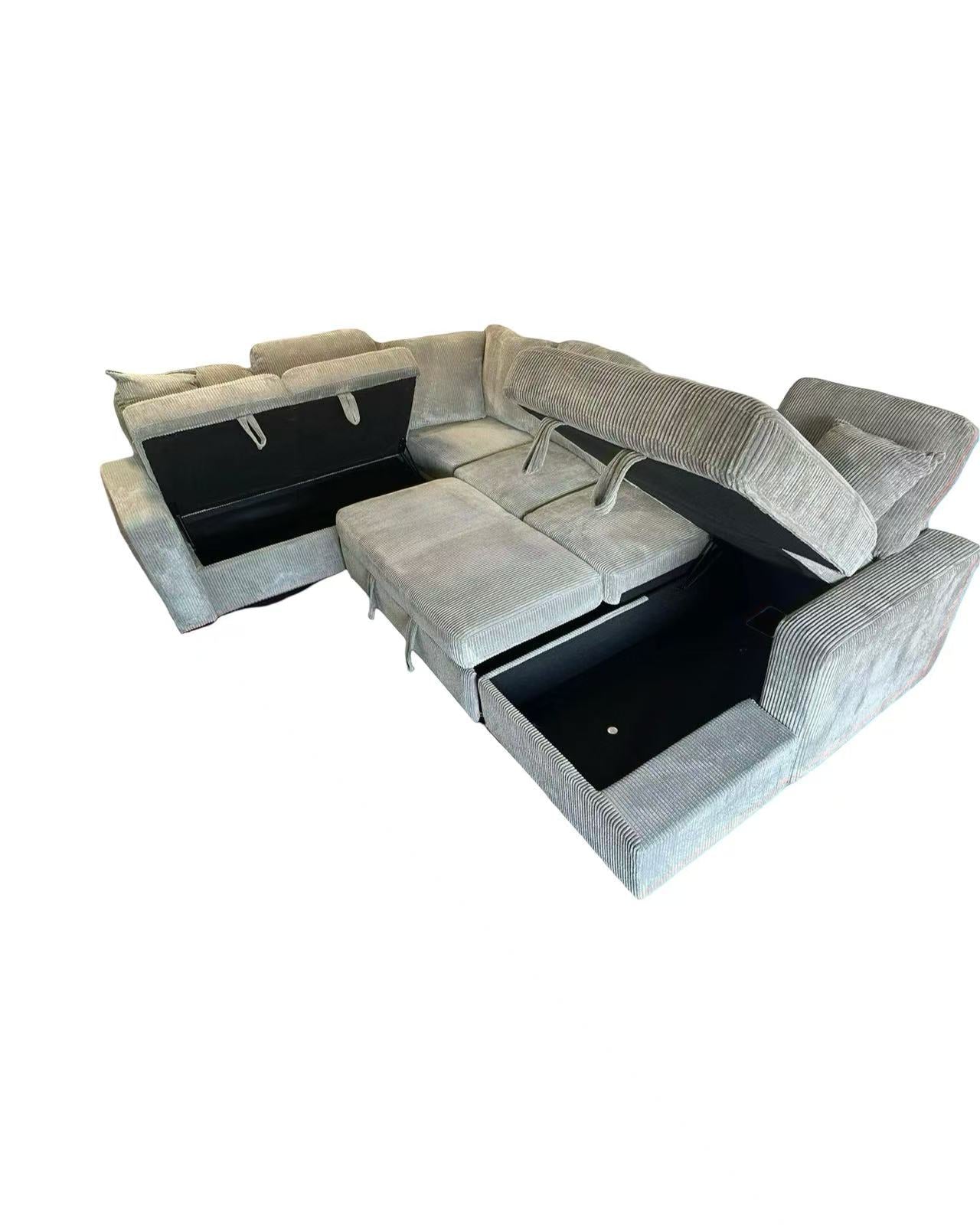 Corduroy Sectional  120“x 92”
