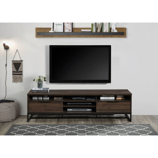 71"  Dark Walnut TV Stand