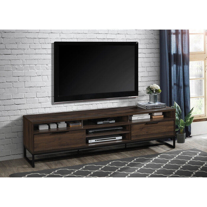71"  Dark Walnut TV Stand