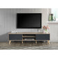 71"  Natural & Gray TV Stand