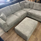 Sectional with storage ottoman