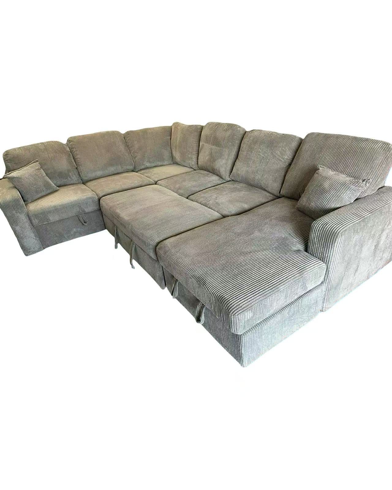 Corduroy Sectional  120“x 92”