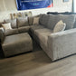 Custom Built Gray Sectional