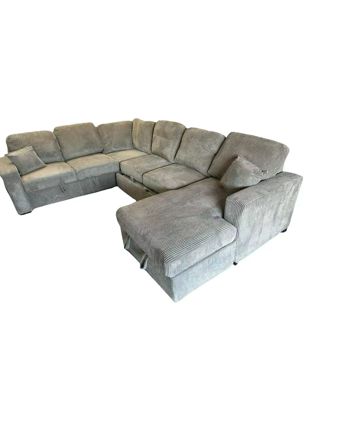Corduroy Sectional  120“x 92”