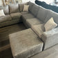 Custom Built Gray Sectional