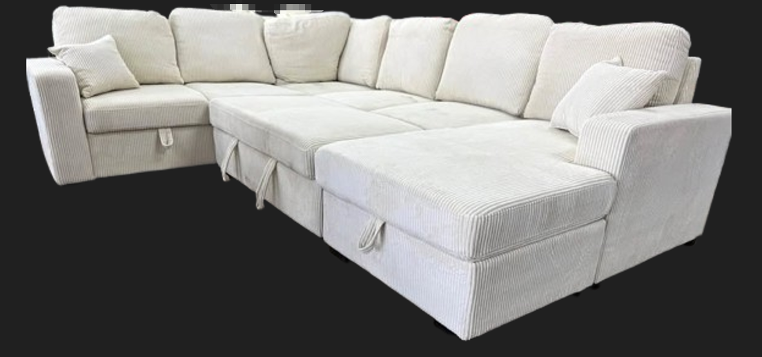 Corduroy Sectional  120“x 92”