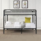 Black Metal Bunk Bed Twin/Twin