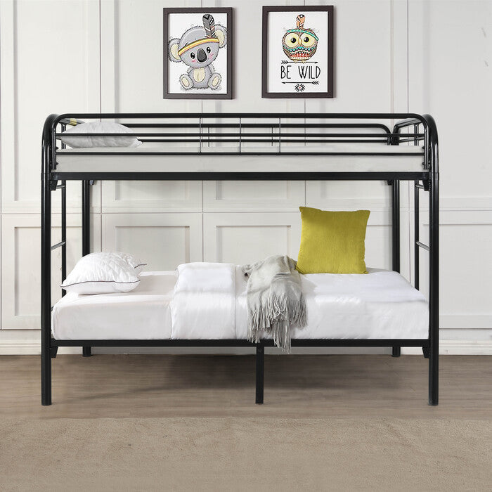 Black Metal Bunk Bed Twin/Twin