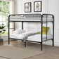 Black Metal Bunk Bed Twin/Twin