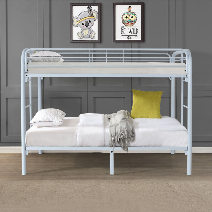 White Metal Bunk Bed Twin/Twin
