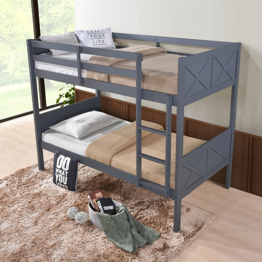 Gray Bunk Bed Twin/Twin