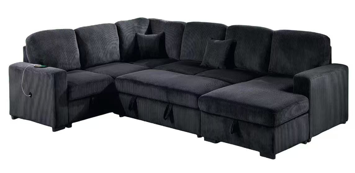 Corduroy Sectional  120“x 92”