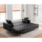 Faux Leather Convertible Sectional