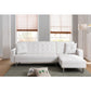 Faux Leather Convertible Sectional