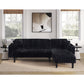 Corduroy Upholstered Reversible Sectional