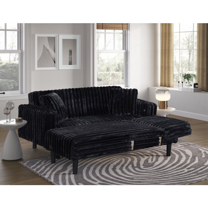 Corduroy Upholstered Reversible Sectional