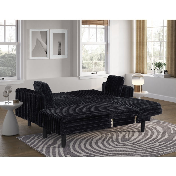 Corduroy Upholstered Reversible Sectional