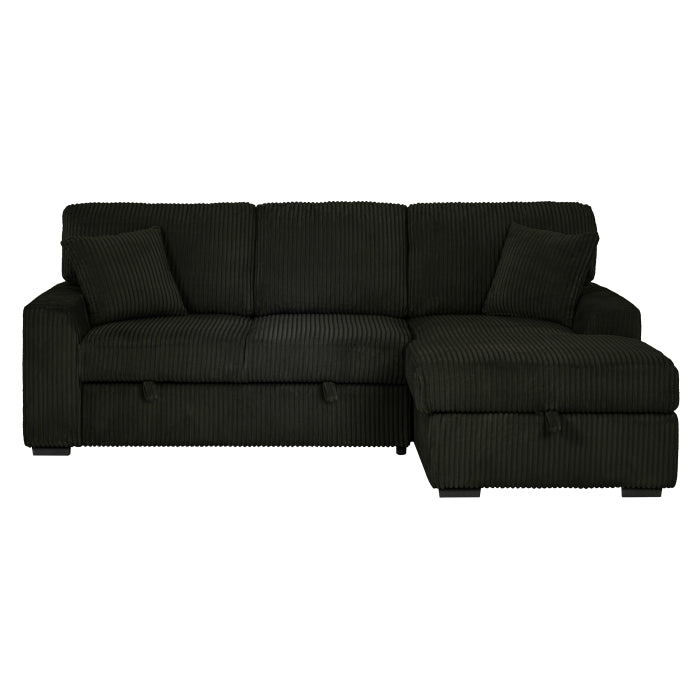 Gray Sectional with Pullout