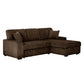 Gray Sectional with Pullout