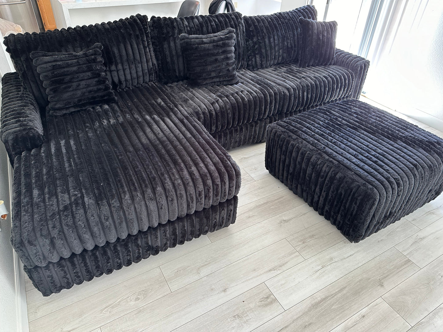 Black sectional